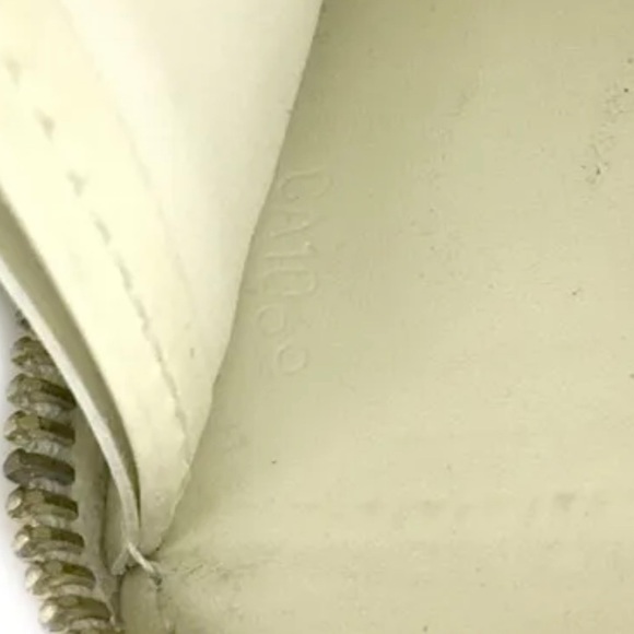 AUTHENTIC LOUIS VUITTON CREAM SUHALI LEATHER ZIPPY ZIP AROUND LONG WALLET - Picture 15 of 15